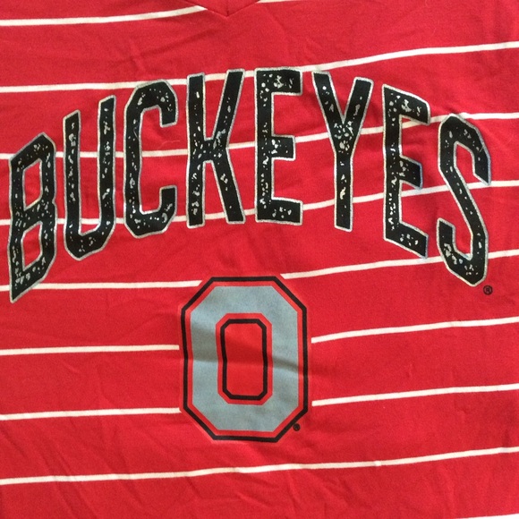 NWOT Gameday Couture Ohio State Striped Tee - Picture 4 of 5